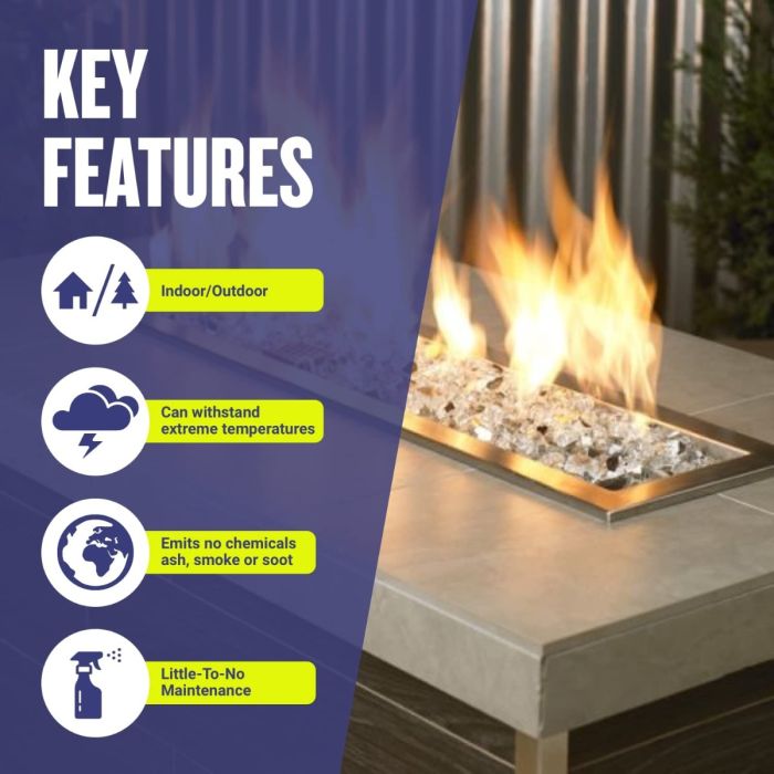 1/2″ StarFire Reflective Fire Glass