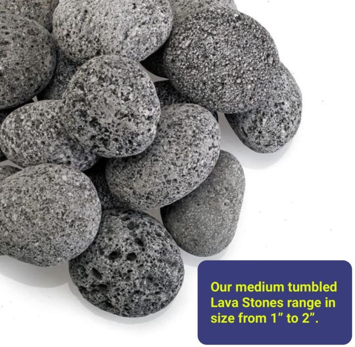 Medium Gray Lava Stone (1″ – 2″)