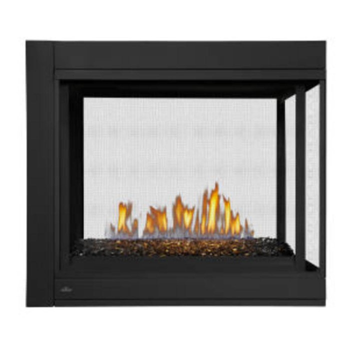 Ascent™ Multi-View Direct Vent Fireplace, 3 Sided Glass Ember Bed