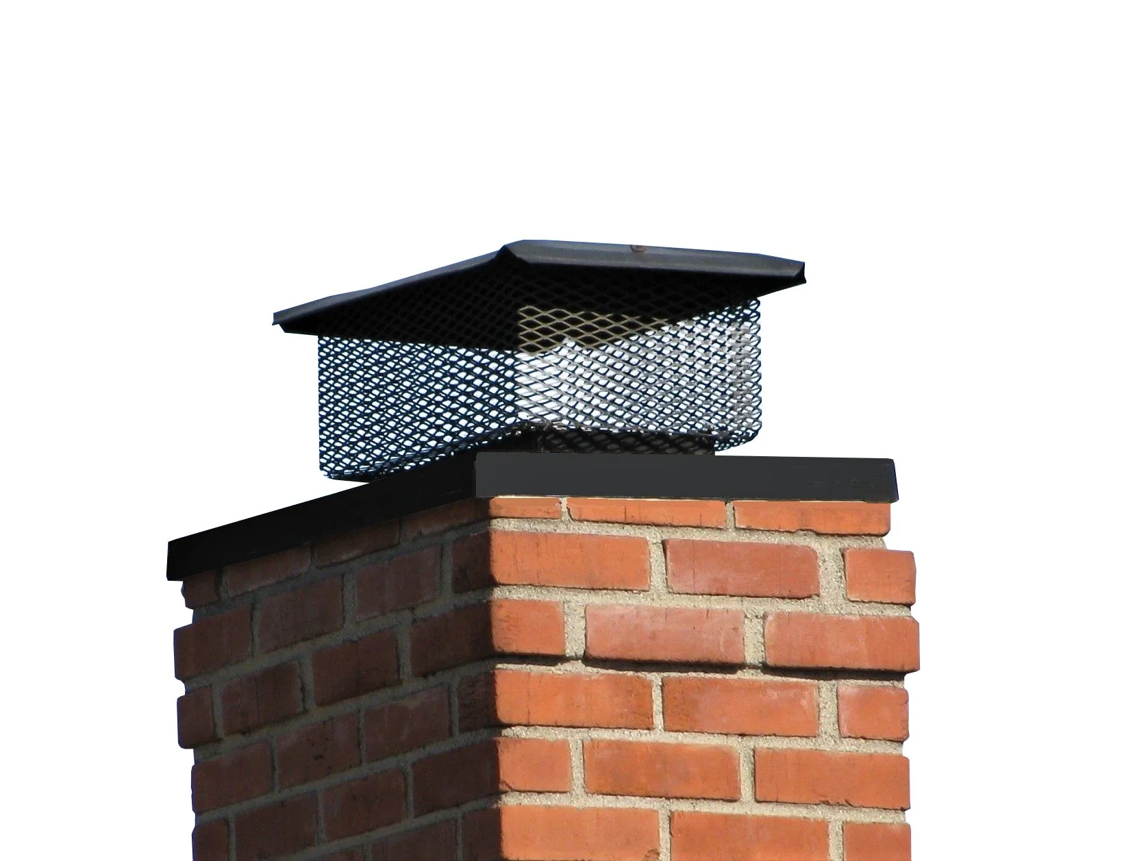 California Universal Chimney Cap – Black Stainless Steel – 5/8″ Mesh