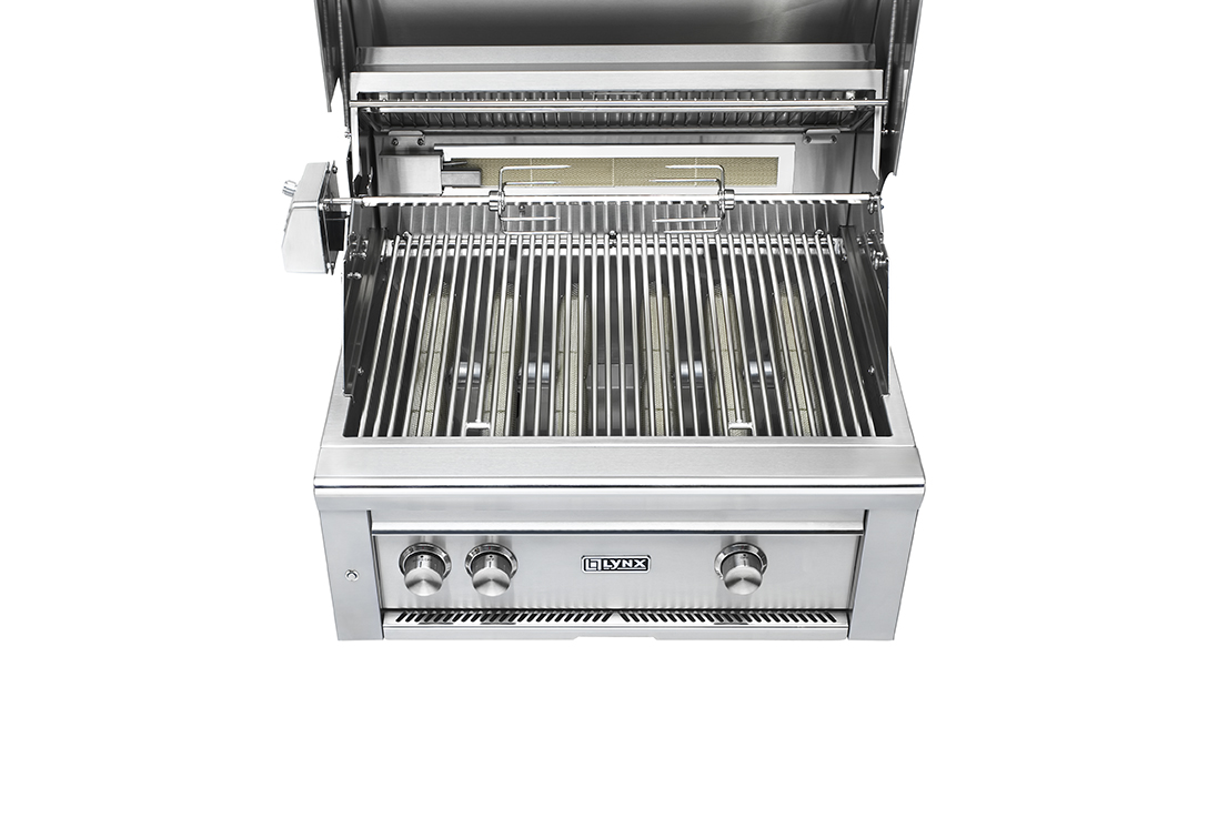 30″ Professional Built-In Grill With All Trident Infraded Burners and Rotisserie (L30ATR)