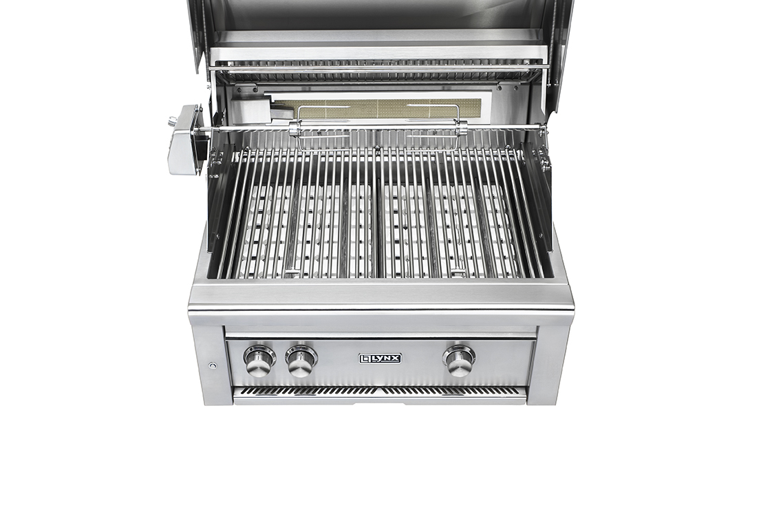 30” Professional Built In Grill With All Ceramic Burners And Rotiserrie (L30R-3)