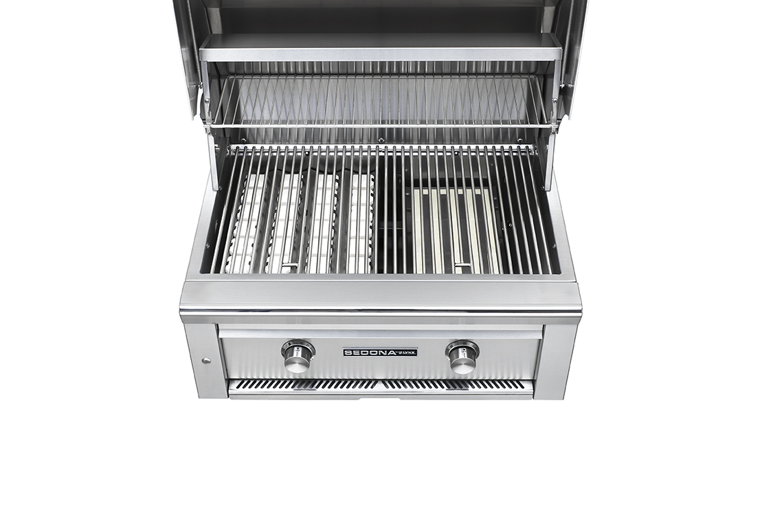 30″ Sedona Built-In Grill With 1 Prosear Infrared Burner And 1 Stainless Steel Burner (L500PS)