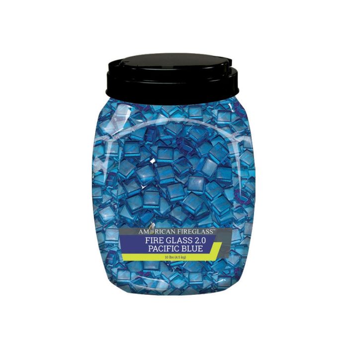 1/2″ Pacific Blue Luster Fire Glass 2.0