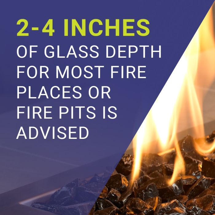 1/2″ Bronze Reflective Fire Glass