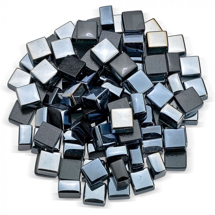 1/2″ Black Luster Fire Glass 2.0