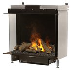 e-MatriX Two-Sided Built-in Electric Firebox, Left-facing