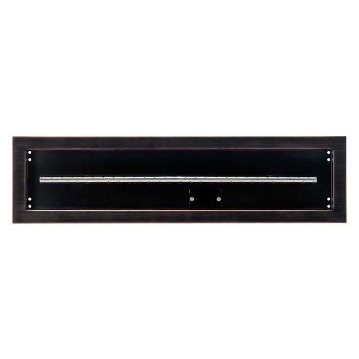 30″x 6″ Linear Channel Oil Rubbed Bronze Drop-In Pan with Spark Ignition Kit – Natural Gas