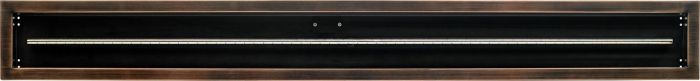 72″x 6″ Linear Channel Oil Rubbed Bronze Drop-In Pan with Spark Ignition Kit – Natural Gas