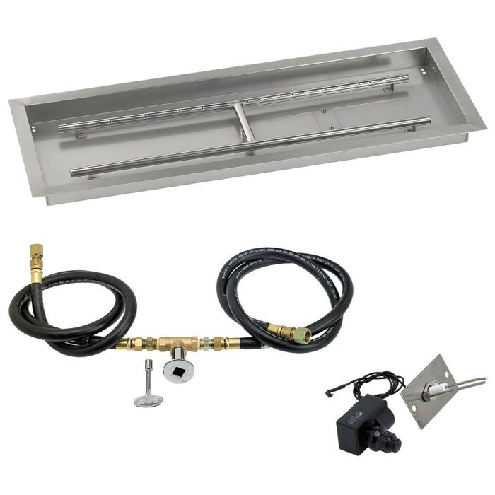 36″ x 12″ Rectangular Drop-In Pan with Spark Ignition Kit – Natural Gas