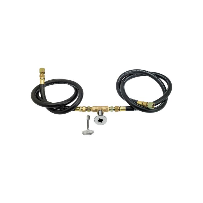 30″x 6″ Linear Channel Oil Rubbed Bronze Drop-In Pan with Spark Ignition Kit – Natural Gas