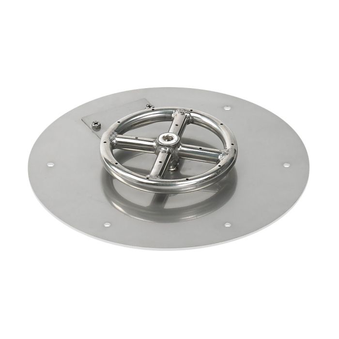 12″ Round Flat Pan with Spark Ignition Kit (6″ Ring) – Natural Gas