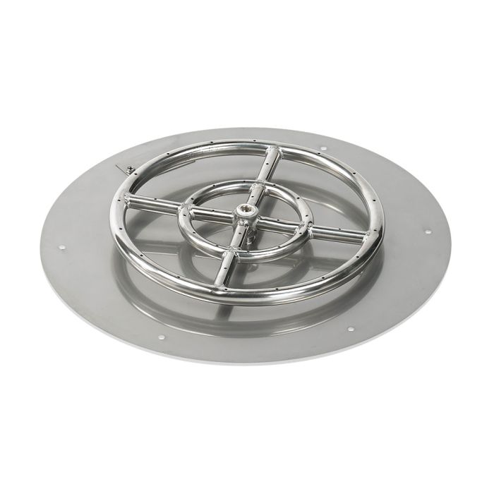 18″ Round Flat Pan with Spark Ignition Kit (12″ Ring) – Natural Gas