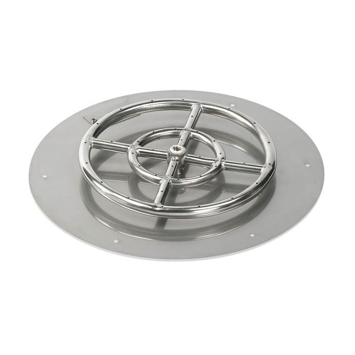 18″ Round Flat Pan with Spark Ignition Kit (12″ Ring) – Propane