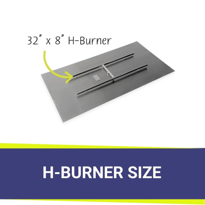 48″ x 24″ Rectangular Flat Pan with Spark Ignition Kit – Natural Gas