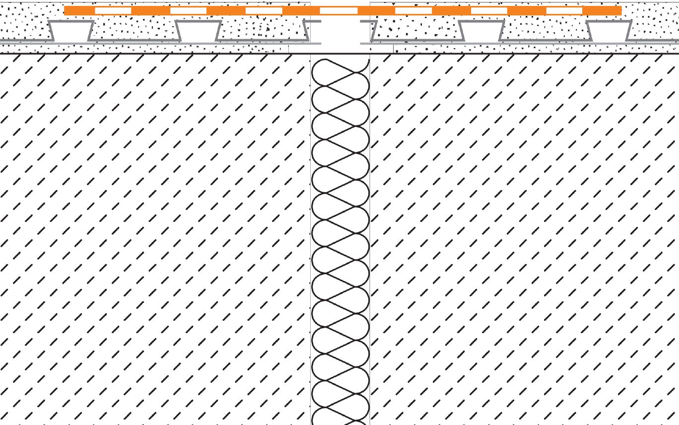 Waterproofing strip for use above movement joints