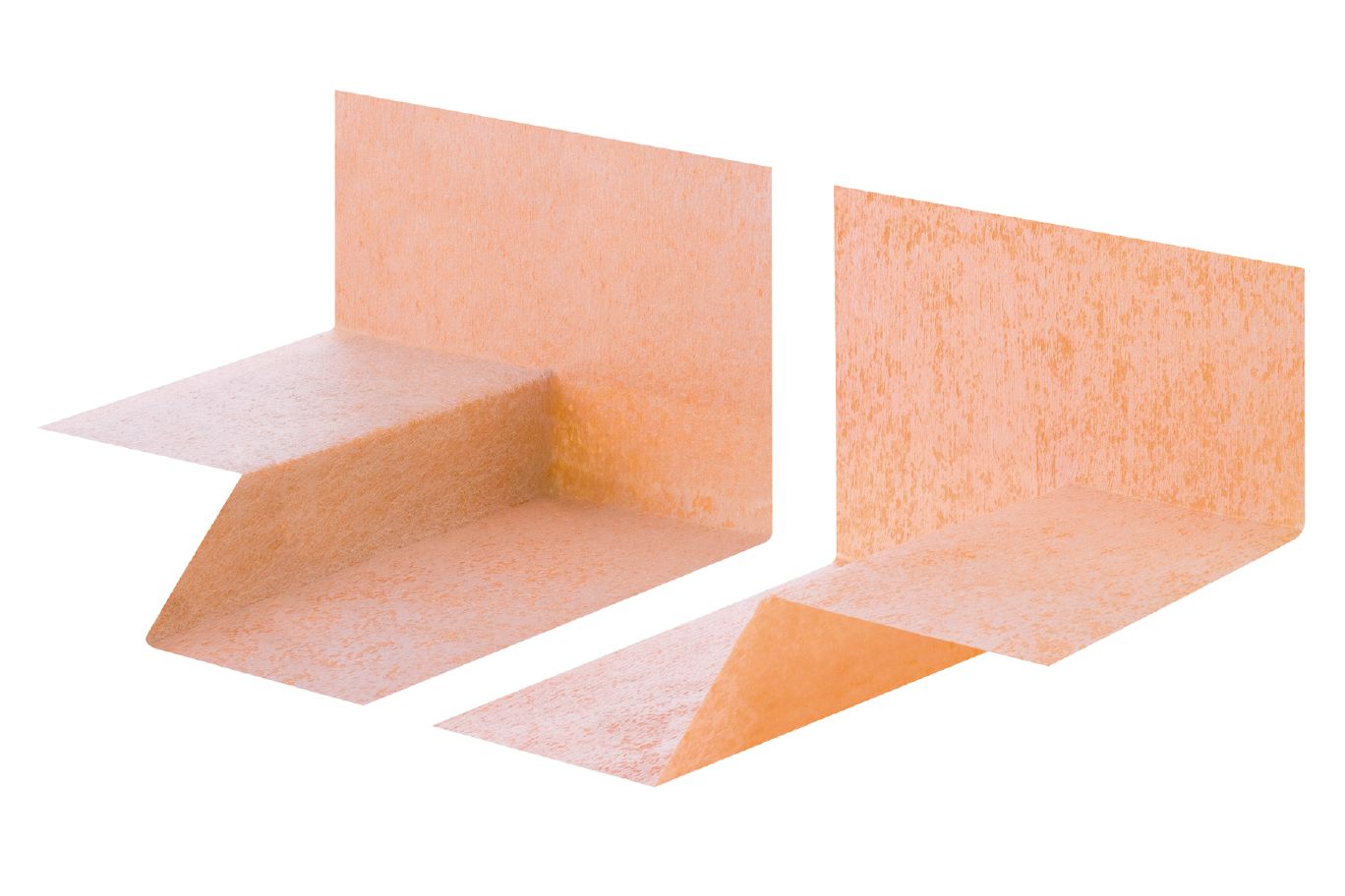 Preformed waterproofing corners for curbless shower applications
