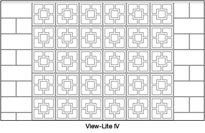 12×12 Breeze Block 4-Inch Deep