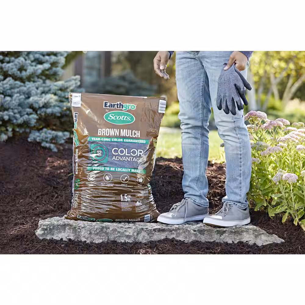 Brown Wood Shredded Bagged Mulch