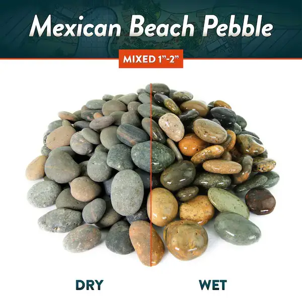 Mixed Mexican Beach Pebble Smooth Round Rock