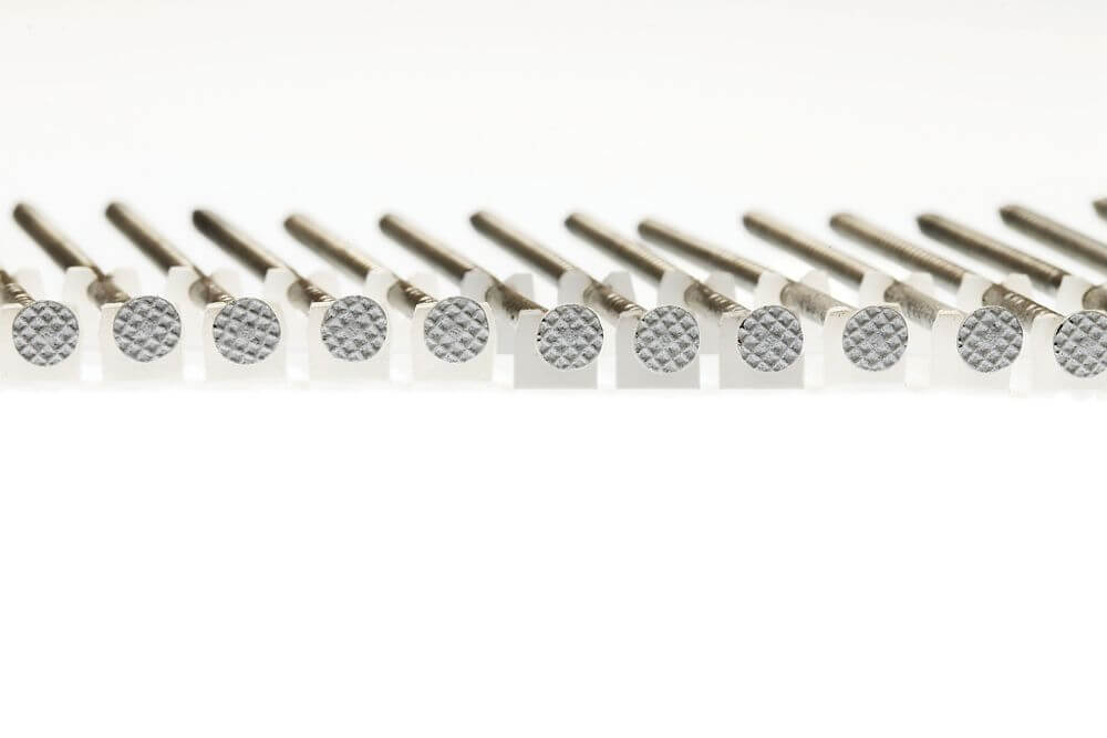 15° Inserted Plastic Coil, White Full Round Head, Ring-Shank Nail