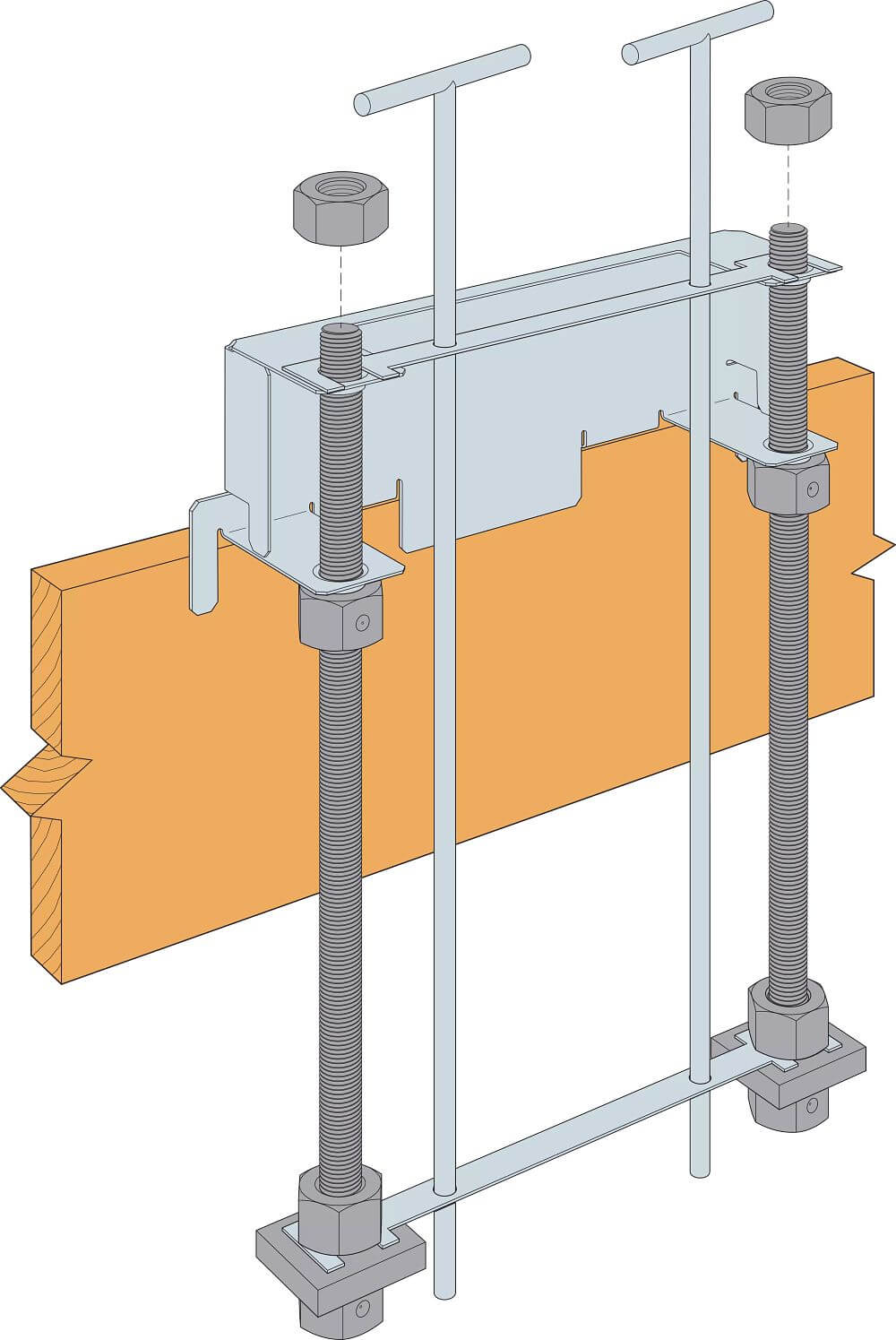 Strong-Wall® High-Strength Wood Shearwall Anchor Bolt Templates