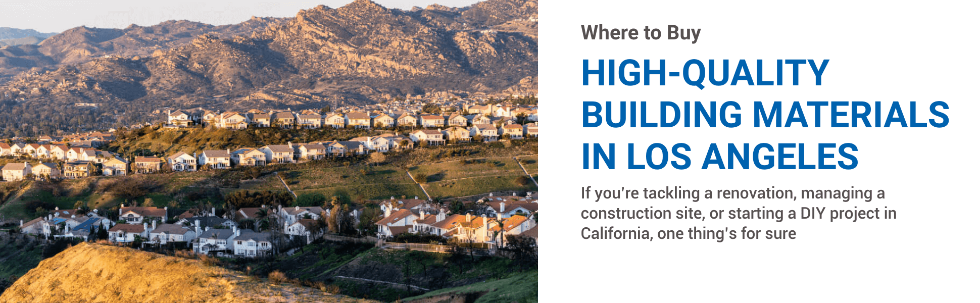 Where to Buy High-Quality Building Materials in Los Angeles