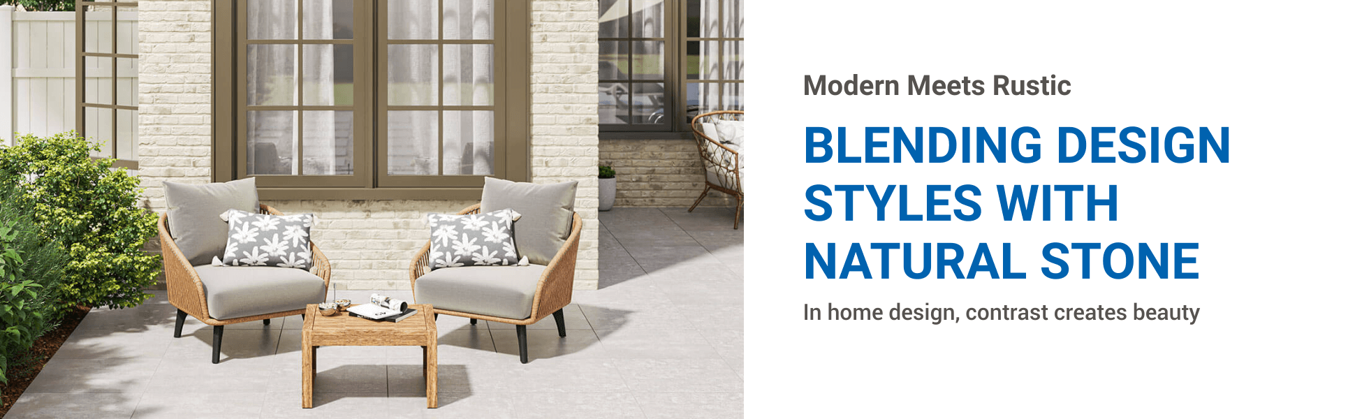 Modern Meets Rustic: Blending Design Styles with Natural Stone